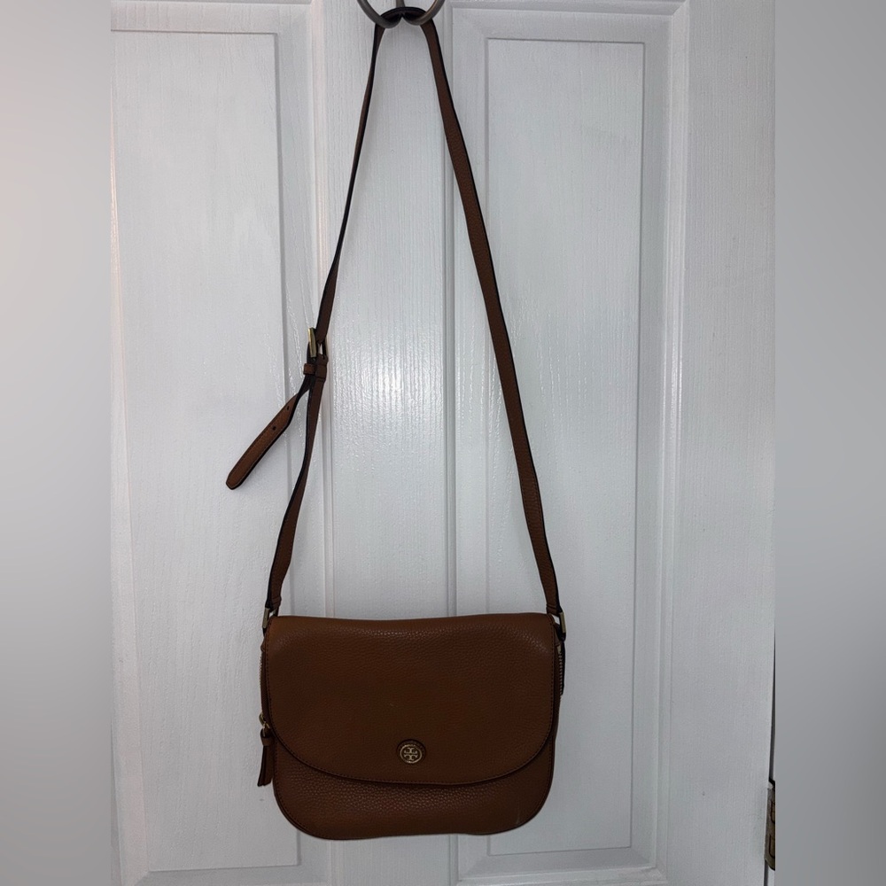 Tory Burch Brown Leather Crossbody Bag - Picture 3 of 9